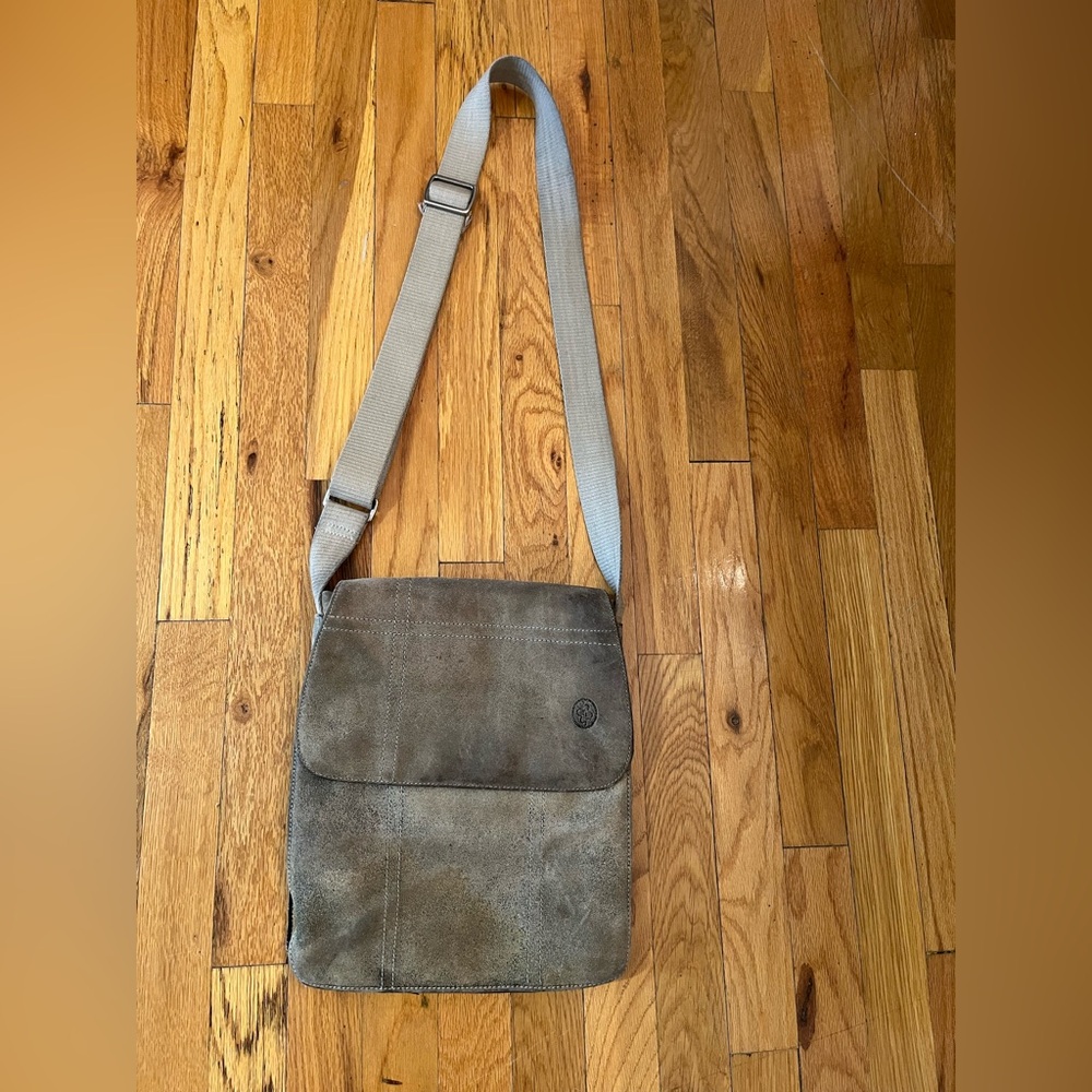 Bobo vintage super thick durable leather crossbody bag